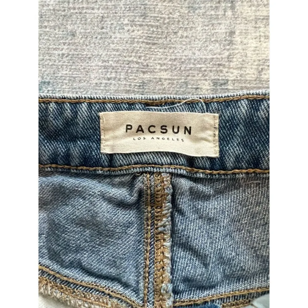 PacSun Bleached Distressed High Rise Shorts Size 24